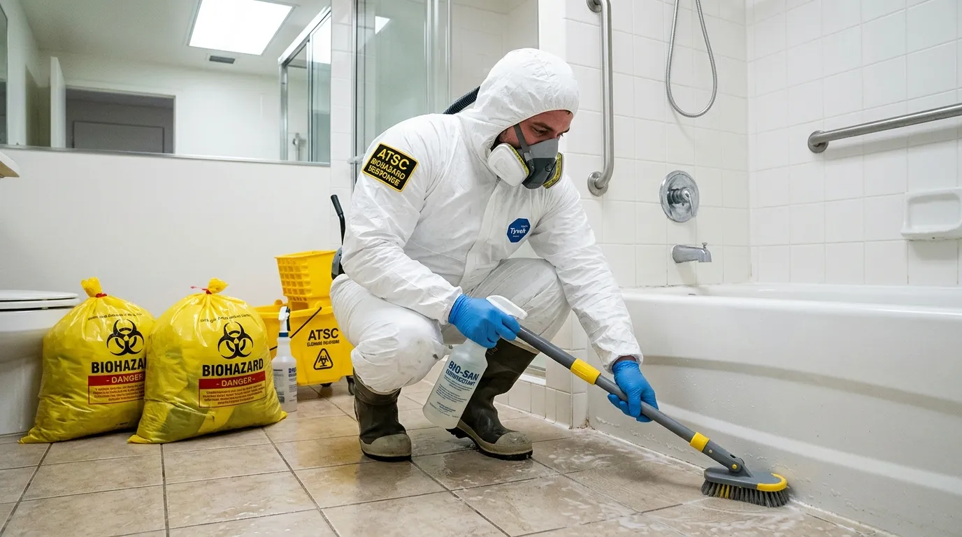 Decontamination equipment deployed for Blood Cleanup in Godfrey